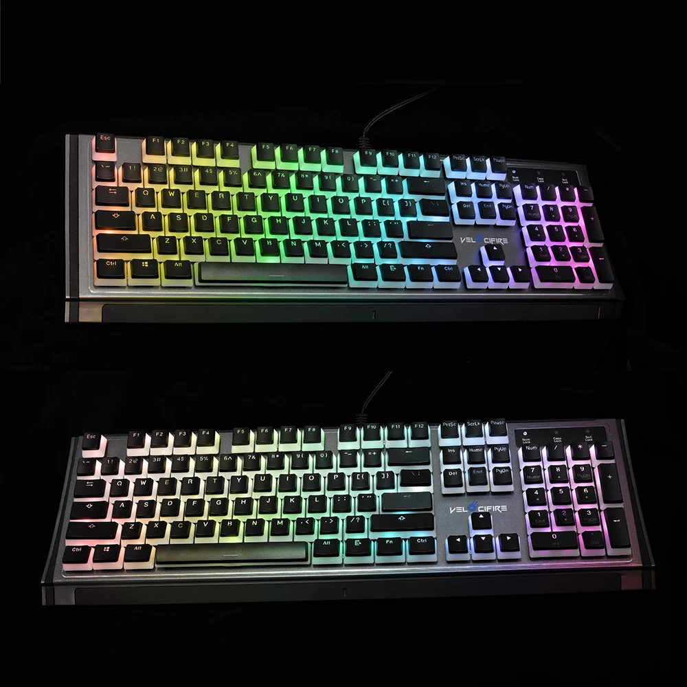 Pudding PBT Keycap 104 Custom Mechanical Keyboard Double shot Keycaps Doubleshot Keycap