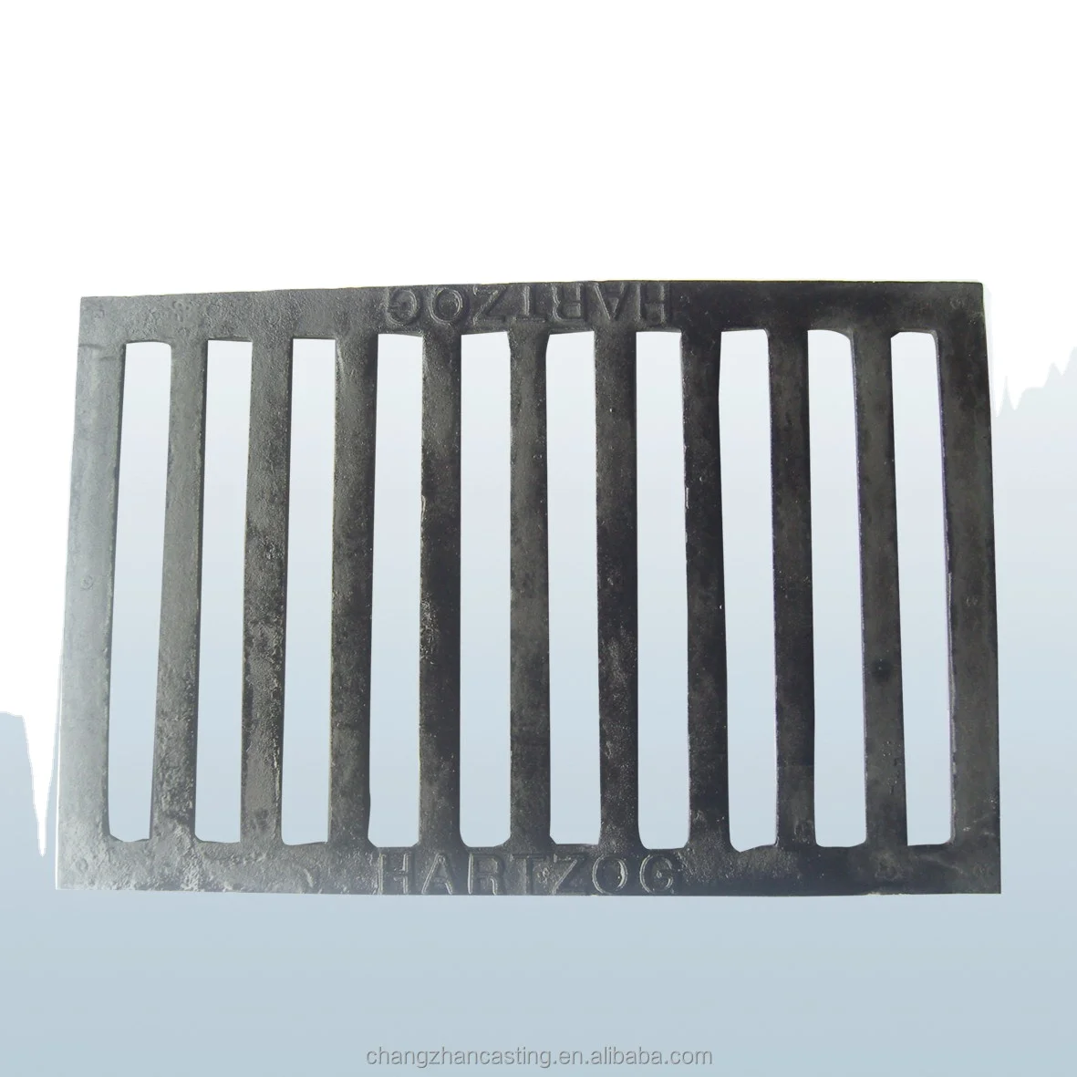 Cast iron outdoor drain cover