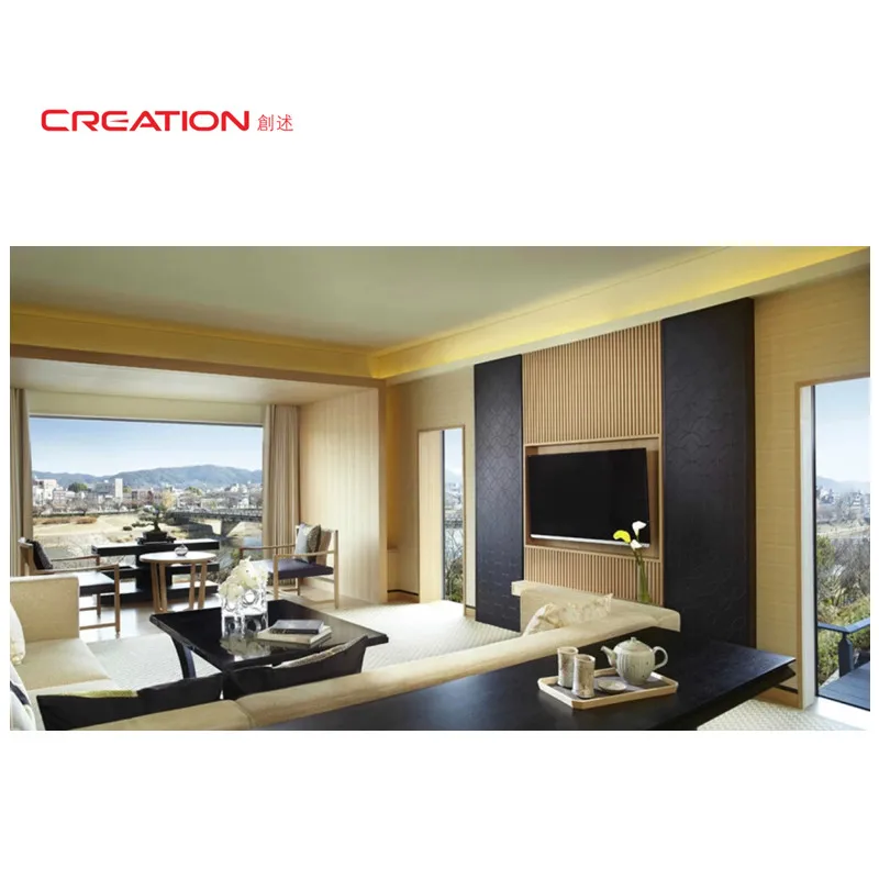 Japanese Famous Project Recbecca Five Star Hotel Furniture Bedroom Set Hotel Lounge Furniture