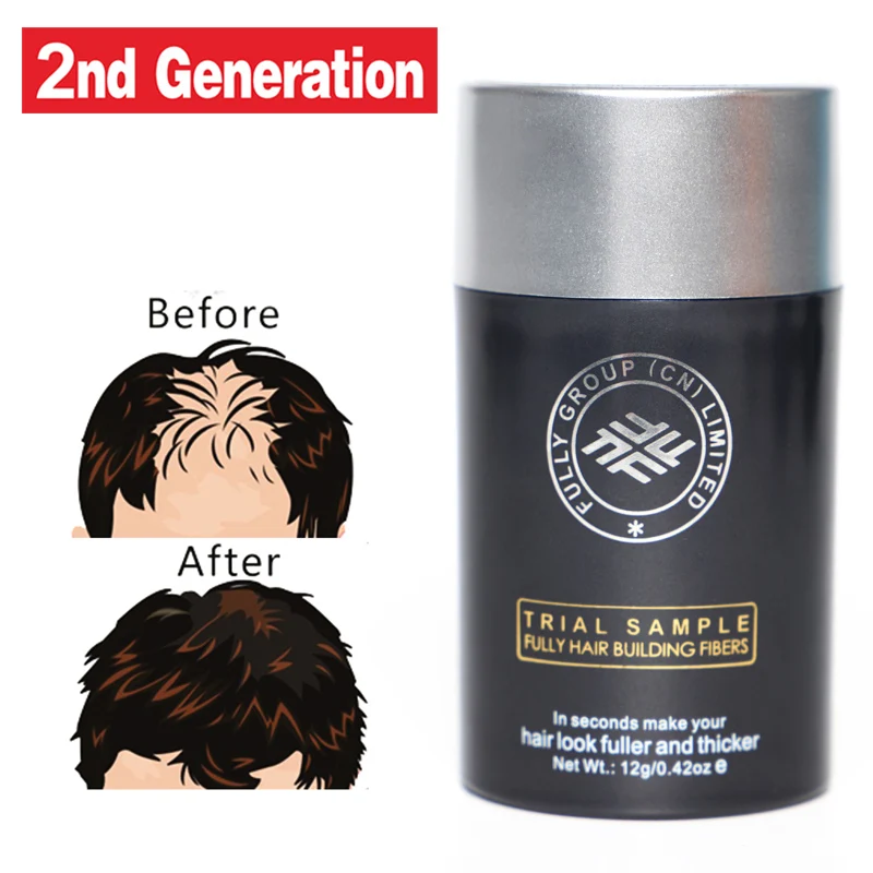 Premium EU Approved Fully Hair loss concealer Hair Building Fiber Powder for men