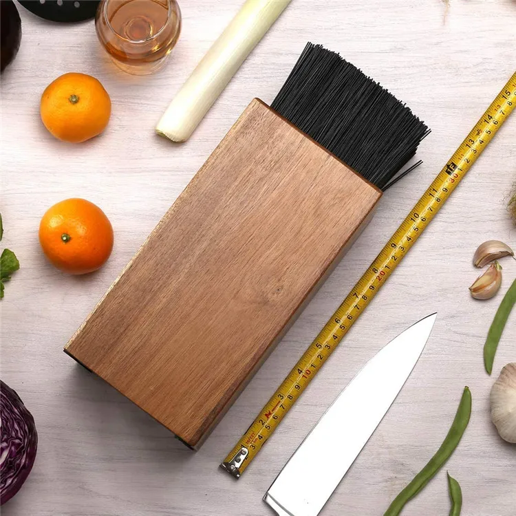 Деревянная кухонная стойка для ножей и держатель универсальный