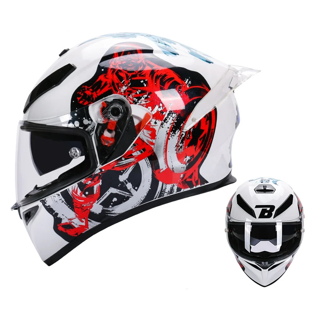 Motorcycle Accessories Motorcycle Safety Helmets ABS Full Face Double lens racing cross country  helmet DOT approved Helmet