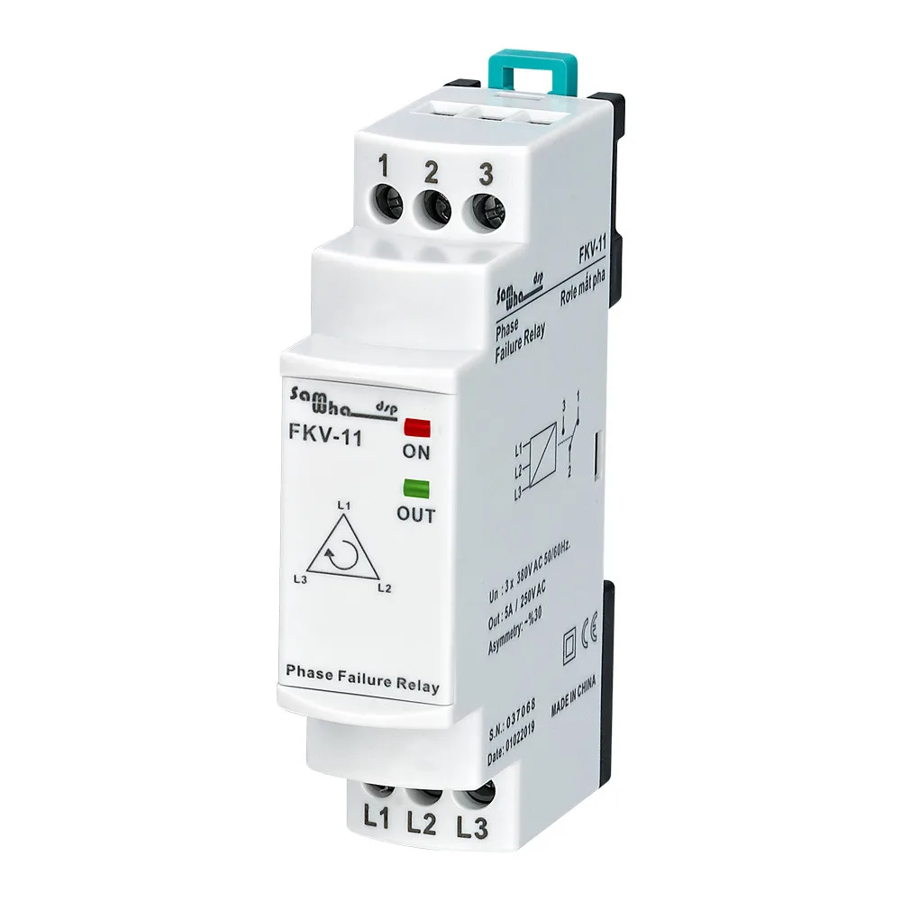 Samwha-dsp Fkv-11 асимметрия обрыва фазы (asym. 30%) защита последовательности напряжения 3 фазы защитное Реле Тестер
