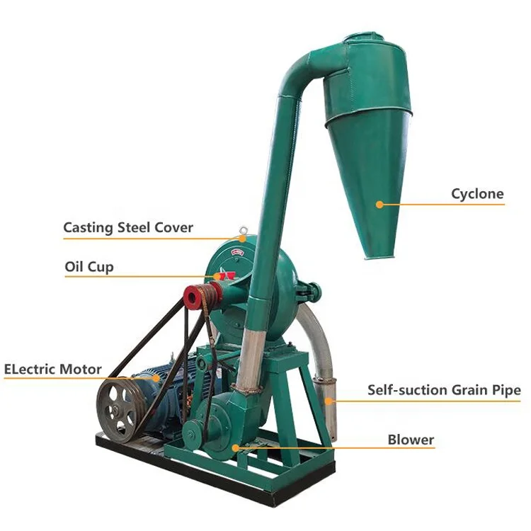 Hot sale diesel engine Corn Maize wheat grinder machine flour milling wheat grinder machine for home
