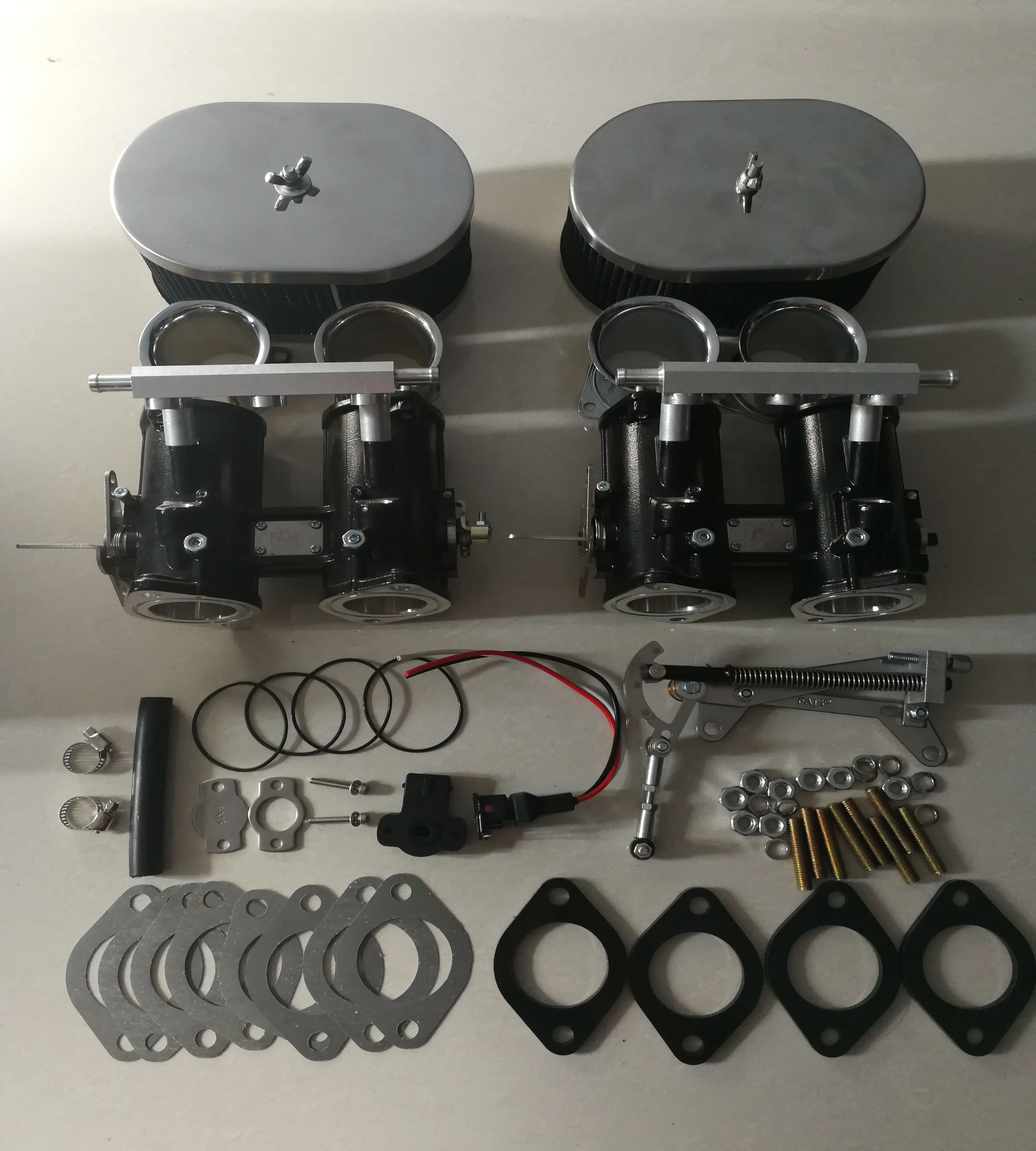FAJS 40DCOE throttle bodies and TPS and air horn and linkage and base gasket