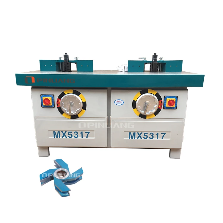 Woodworking Double Spindles Shaper MX5317 Wood Copier Machine Double Spindle Moulder 4kw