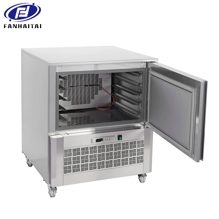 Commercial custom made fish chicken ice cream 5 10 trays temperature machine blast chiller shock freezer for fish meat