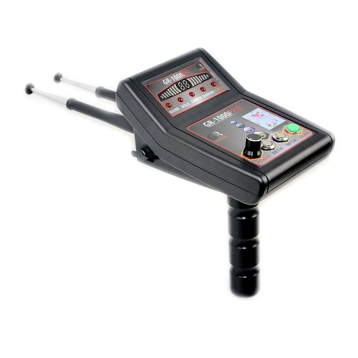 Newest GR-1000Pro Long Range Underground Metal Gold Silver Copper Diamond Detectors GR-1000 Pro Treasure Digger Hunter GR1000Pro