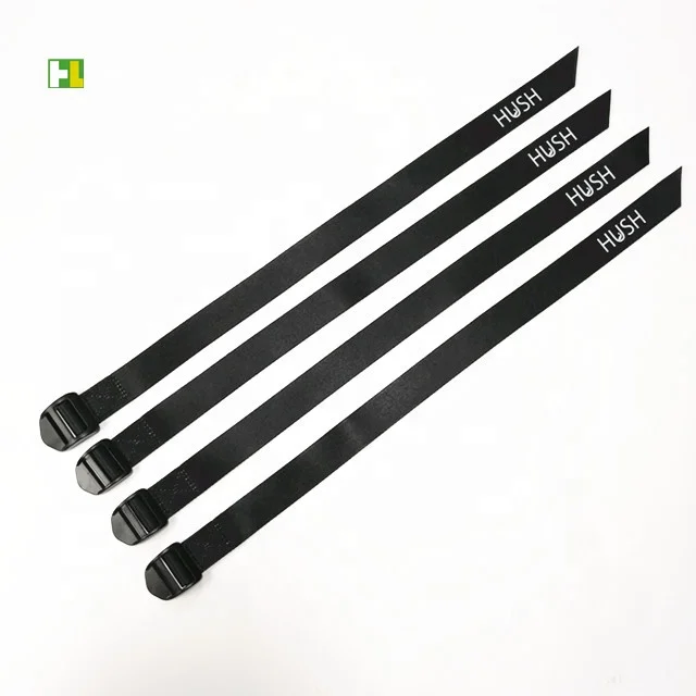 Underwater plastic buckle tie down strap sublimation printed logo ladder buckle strap