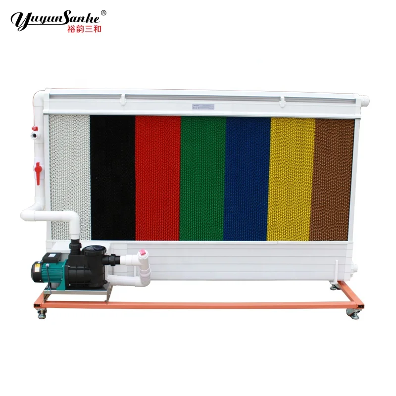 Yuyun Sanhe Evaporative Honeycomb Cooling Pad with PVC Plastic Outer Gutter Frame Wall Mounted for Greenhouse Poultry Pig House