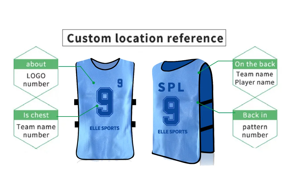 Factory wholesale Custom breathable Scrimmage Training Vests Sports Mesh Pennies Blank Soccer Bibs football vest