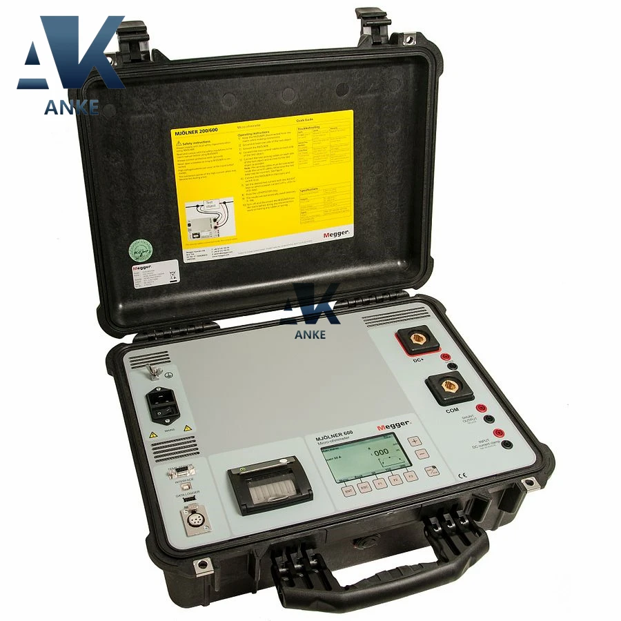 MEGGER MJOLNER600 600 A MICRO-OHMMETER WITH DUALGROUND SAFETY