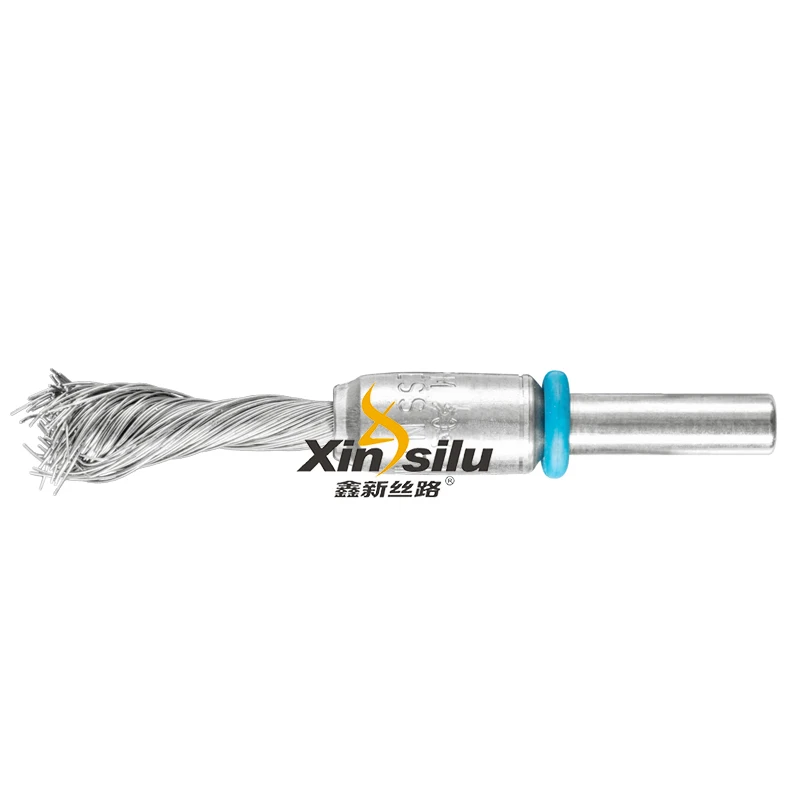 Shank Mounted End Brushes Knotted Wire Brush Drills Set for Cleaning Rust, Drills, Paint Removal