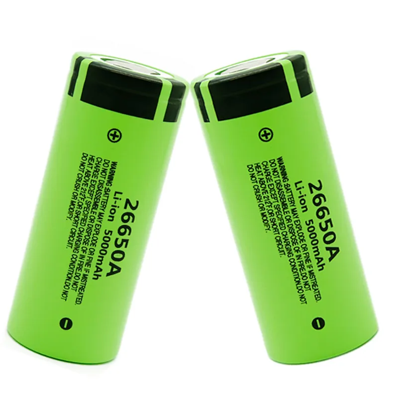 26650A 5000mAh 3.7V Battery Lithium Rechargeable Li-Ion Batteries 5000 mAh 26650A Lithium Battery For Inverter Flashlight