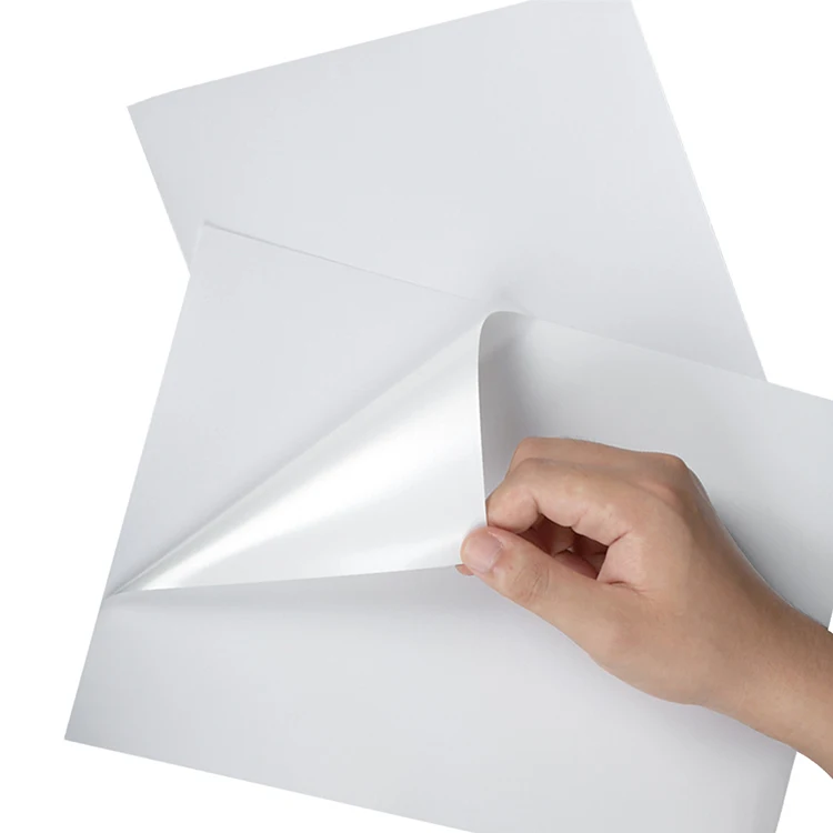 PP White Glossy Polypropylene  Film Jumbo Roll Label Custom Stickers Self Adhesive Vinyl Paper