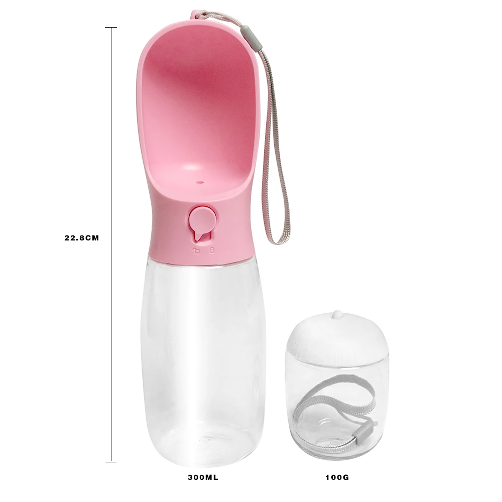 New Design Outdoor Travel Pet Water Food Bottle Dog Water Bottle