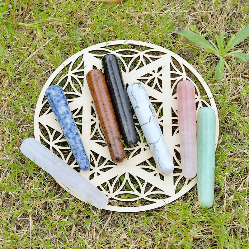 High Quality Double Ended Crystal Massage Stick Real Feeling Masturbation Tools Penis Dildos