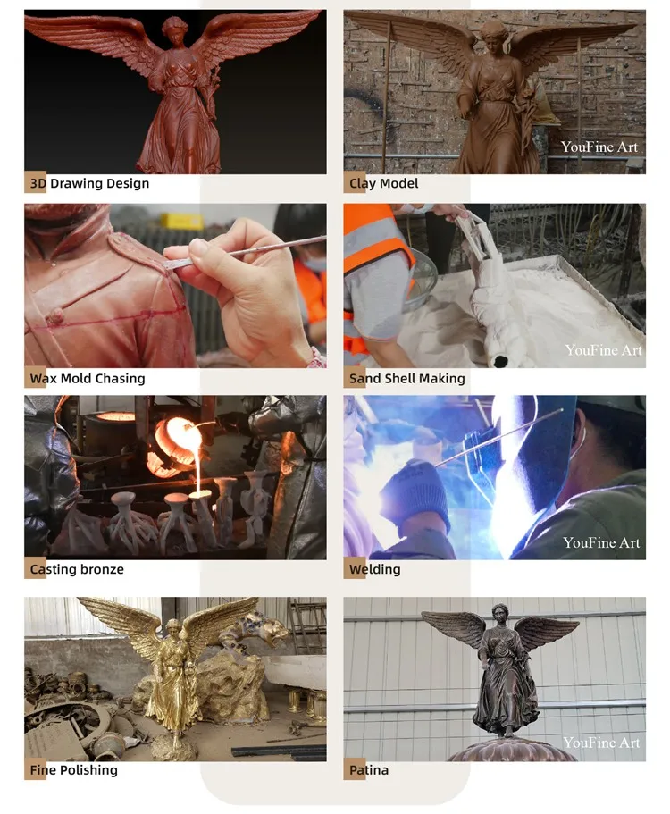 bronze fountain casting process