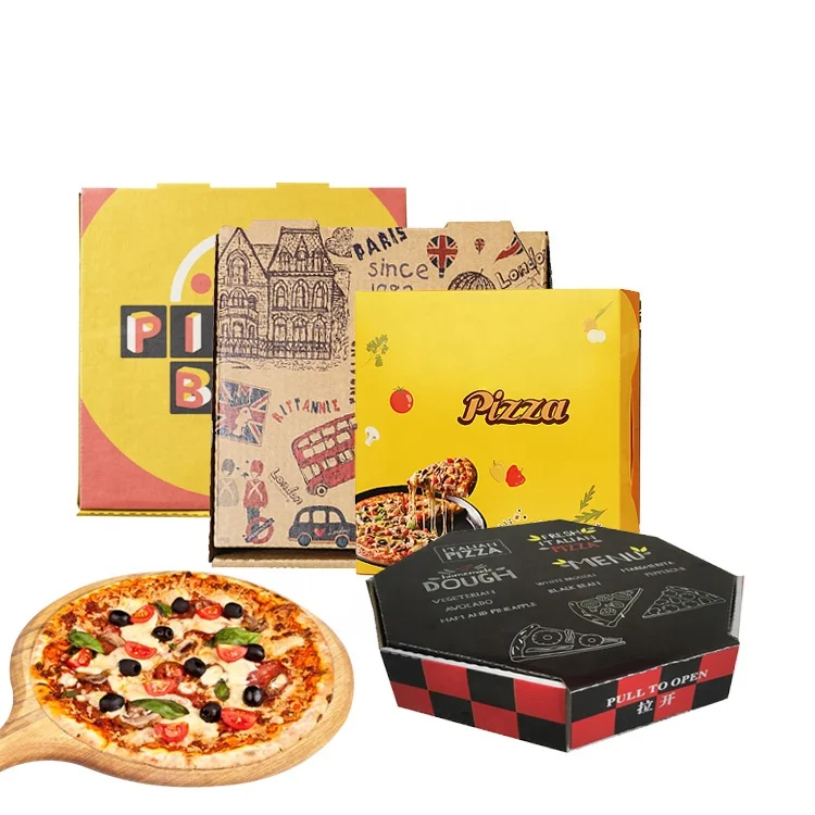 Custom Printed Carton Pizza Boxes With Logo