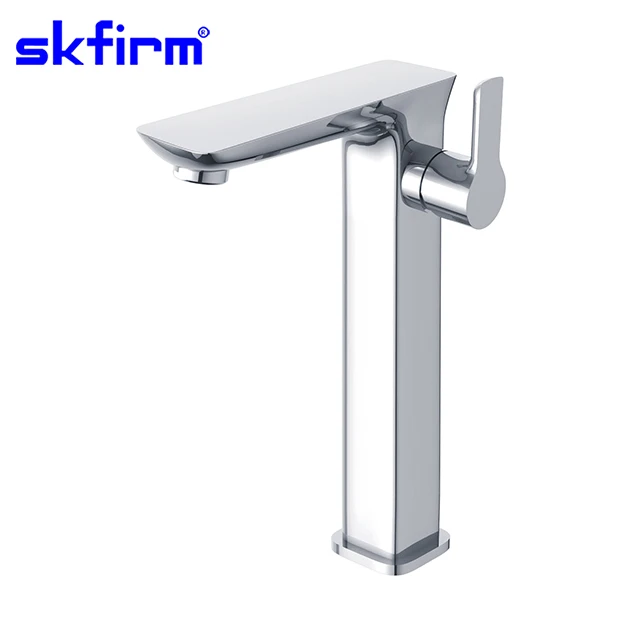 Deck Mounted Time Delay wash basin Bath Faucet chrome hand shower