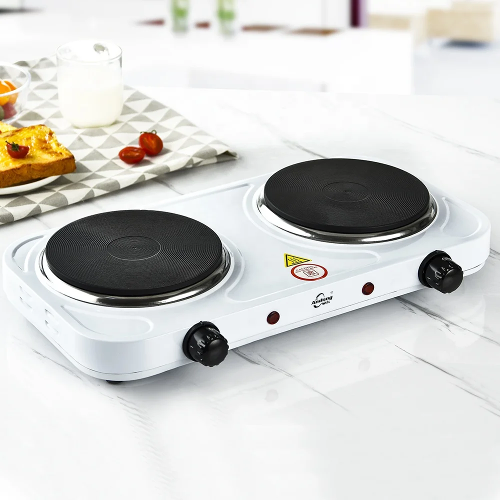 Кухонная Плита Andong 2000 Вт, электрическая плита с двумя горелками