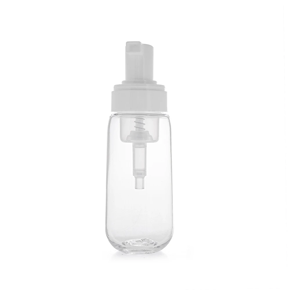 foam bottle 80 ml transparent plastic luxury cosmetic containers cleanser foamer pump bottle foam dispenser bottle