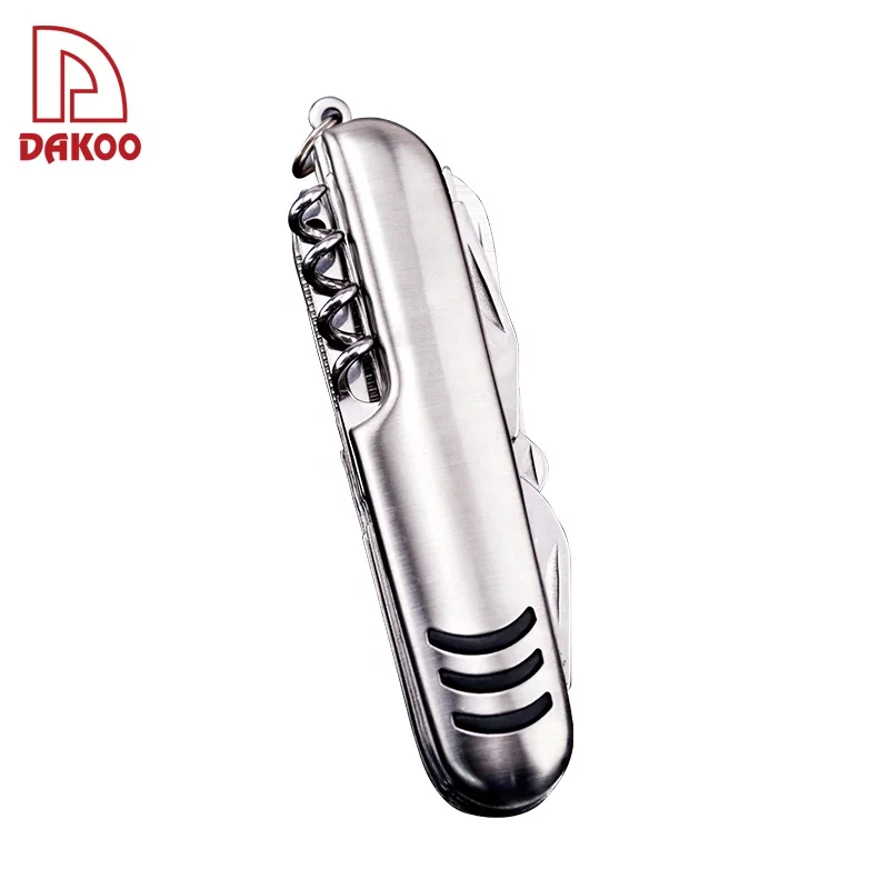 12 kinds Multi-function High Quality Stainless Steel Camping Knife Folding Pocket Knife Outdoor Tools