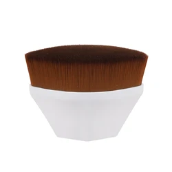 LOW MOQ Amazon Flat Top Vegan Single Foundation Make Up Brush Powder Synthetic Cosmetic Brush No.55 Kabuki Makeup Brush