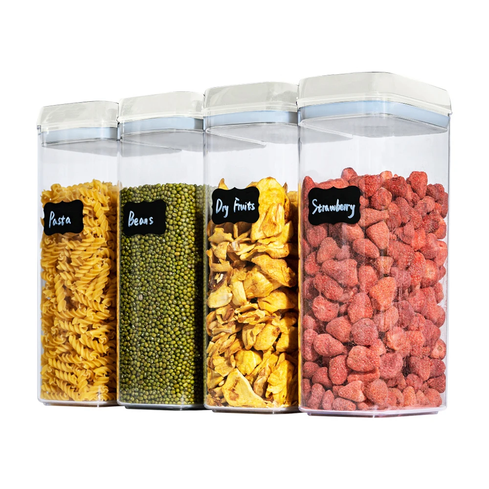 Merryart Creative House kitchen fresh transparent 4 pieces dry fruit food nuts container for storage