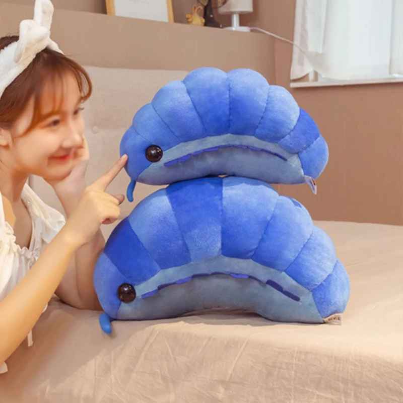 Custom Insect Plush Toy Pill Bug Stuffed Super Soft Animals Insect Throw Pillow Back Cushion Doll