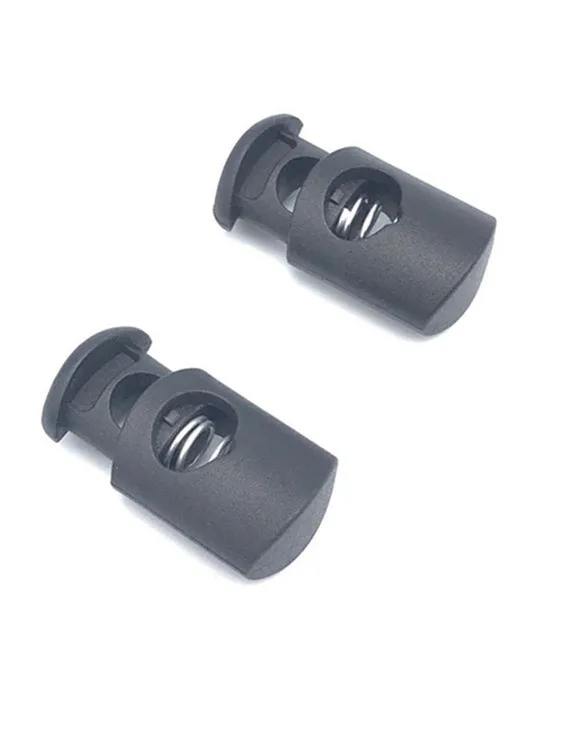 Plastic Ball Round Cord Lock Spring Stop Toggle Stopper Clip For Sportswear Shoes Rope Cord Lanyard Parts