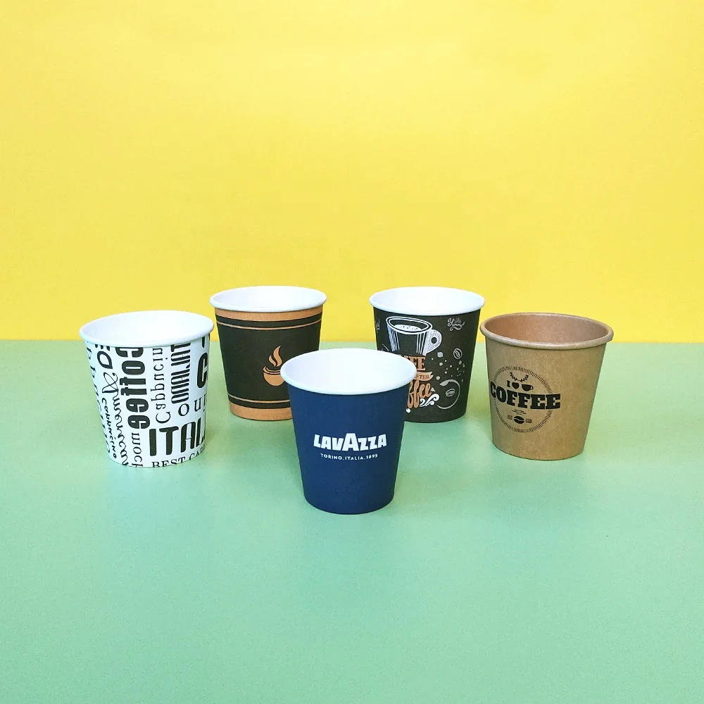Spot Stock Wholesale Eco Friendly Disposable Paper Coffee Cups