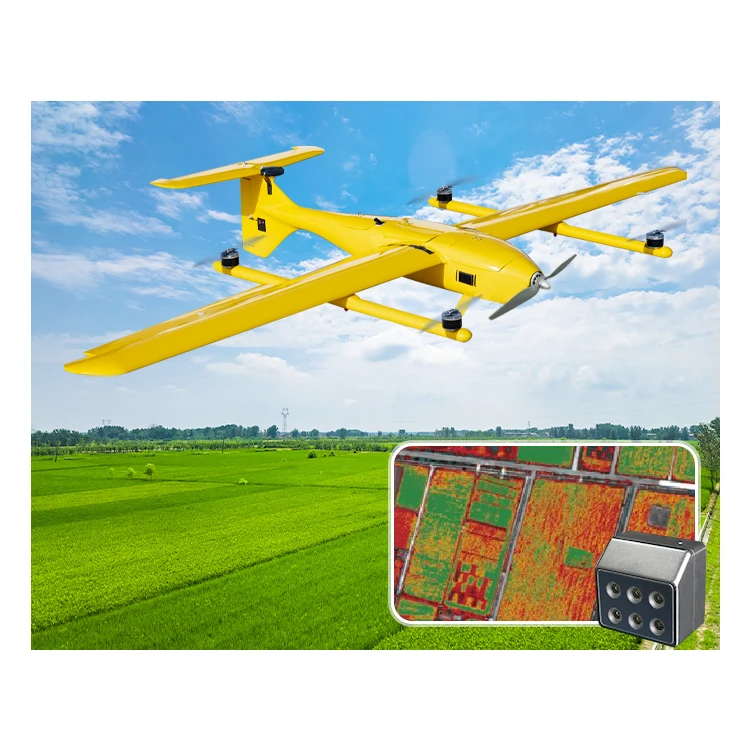 Foxtech Pegasus VTOL UAV самолет с многоспектральной камерой сельскохозяйственные Дроны для защиты сельского
