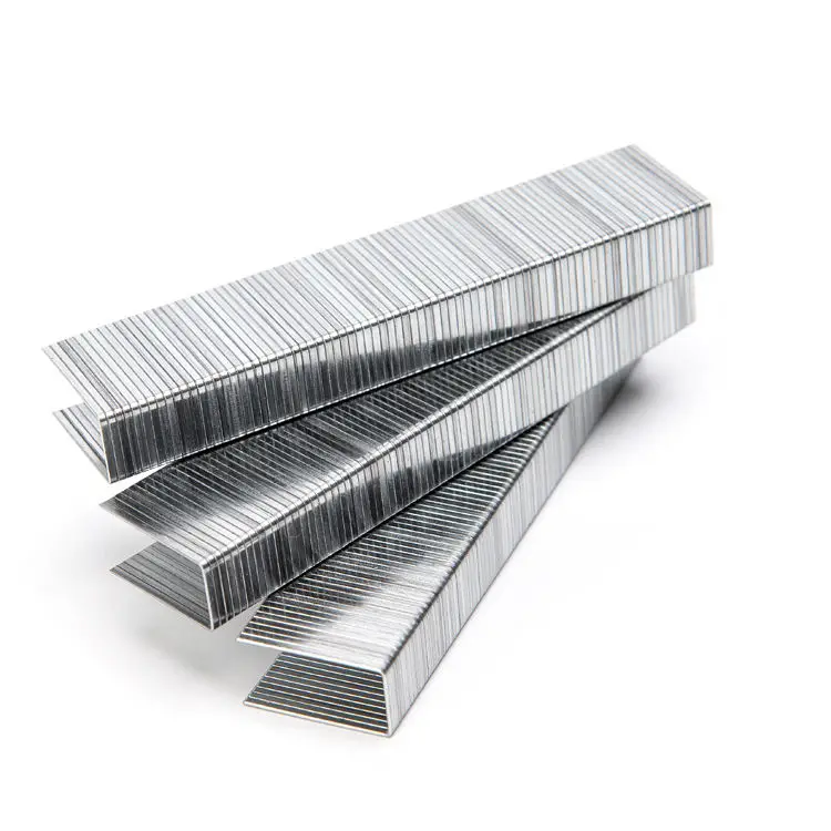 Staples Manufacturer OEM ODM Fasteners U Pin Pneumatic Nail Iron Galvanized 1010j Staples 10mm