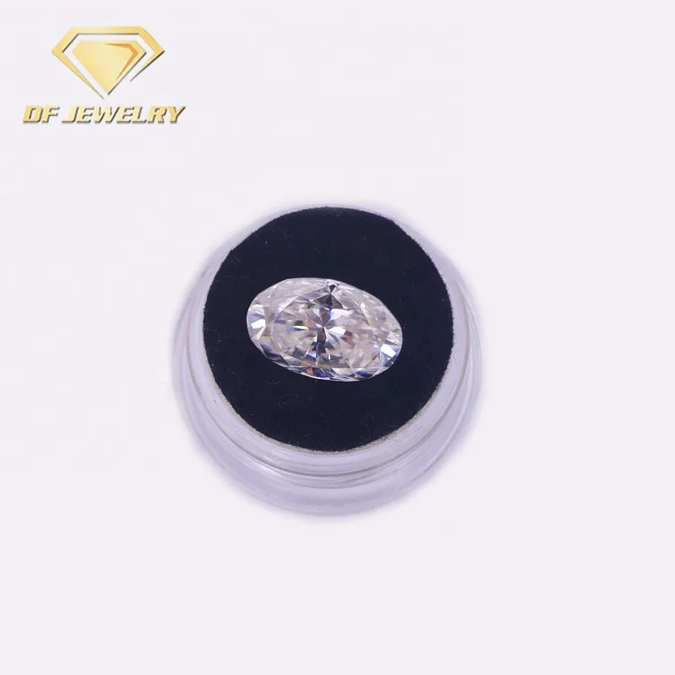 Wholesale price white D E F color loose oval moissanite diamond for 18K gold jewelry