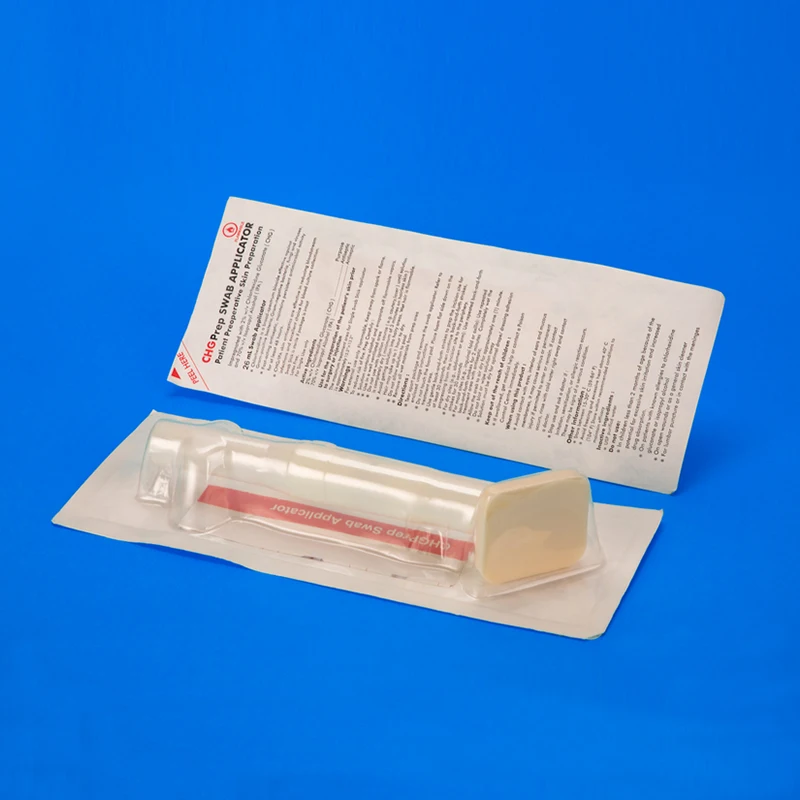 Medical Disposable ABS Applicator CHG Chloraprep Swab 5ml Sponge Foam EOS Type Disinfecting