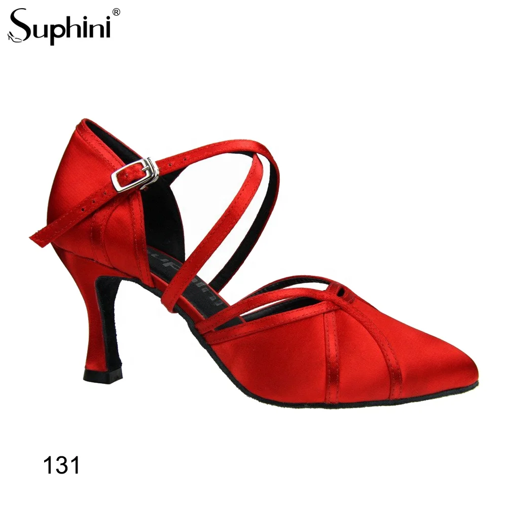 
suphini Low MOQ Woman Standard Modern Ballroom Dance Shoes 