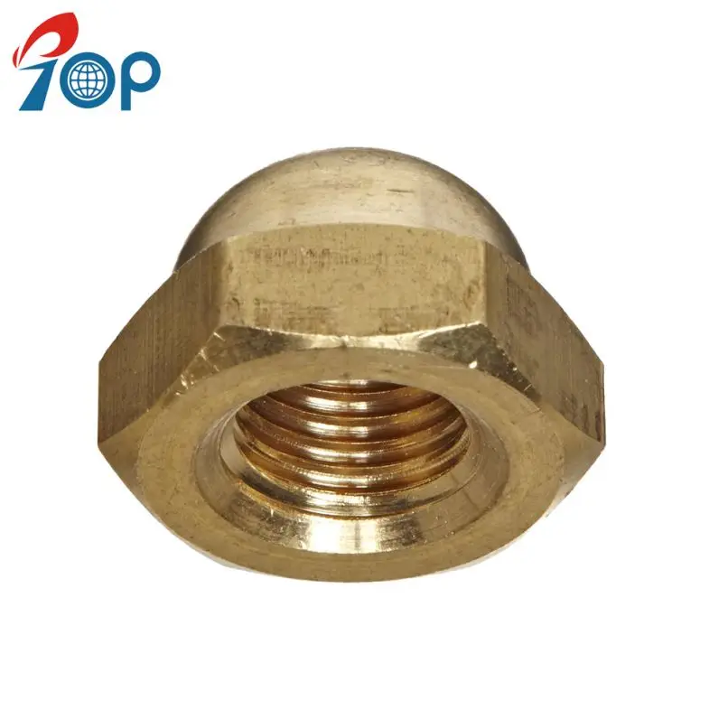 
TOP M3 M4 M5 M6 M8 M10 M12 Brass Acorn Hex Cover Nuts Sleeves 