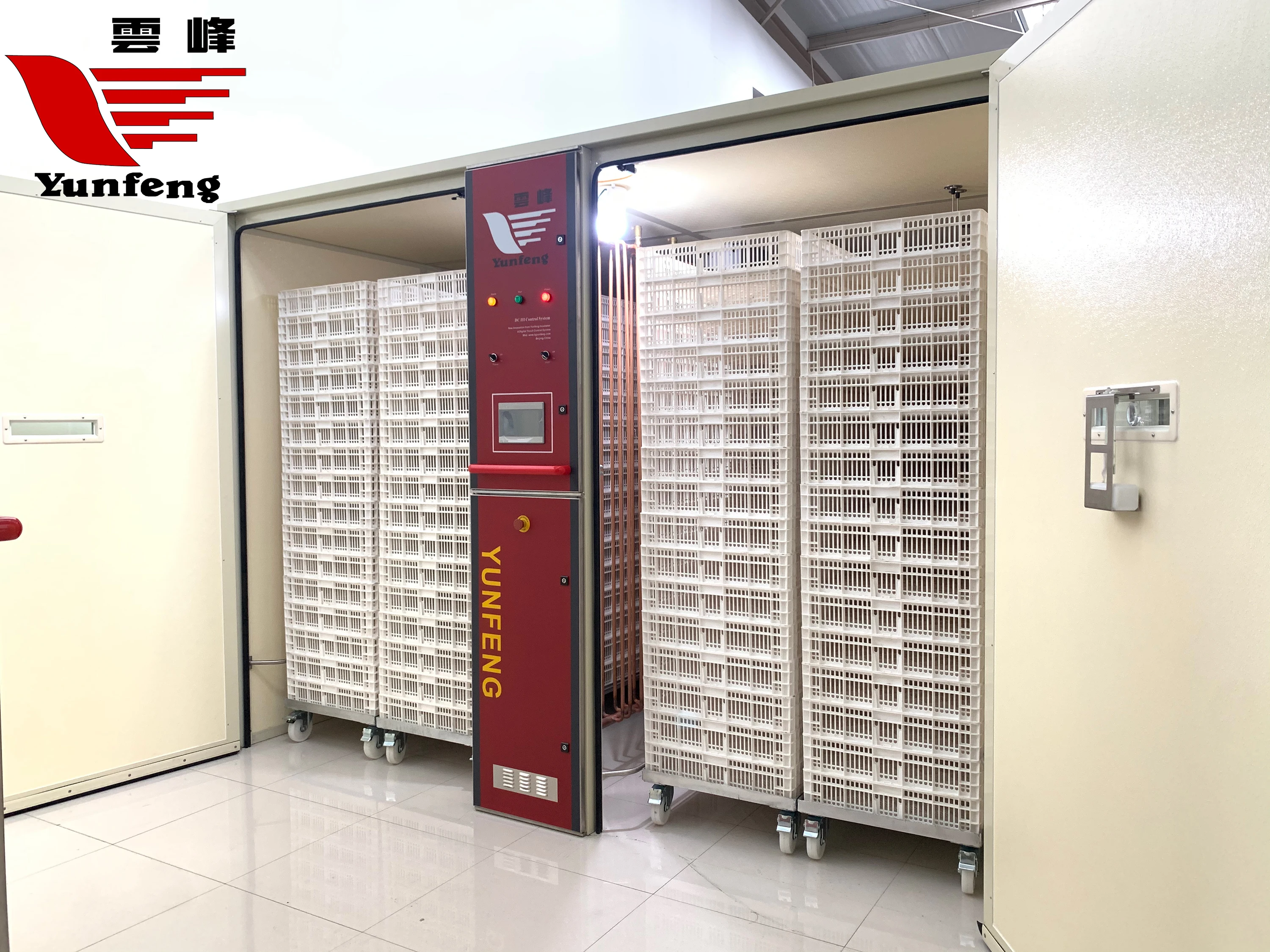 Yunfeng YFDC-384SL great sales CE approve single stage automatic electric power saving incubator eggs hatcher 38400pcs large big