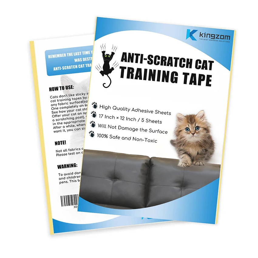 Anti-Scratch Cat Deterrent Training Tape 5 Sheets 12 Inchx17 Inch Clear Colour for ProtectYour Furniture