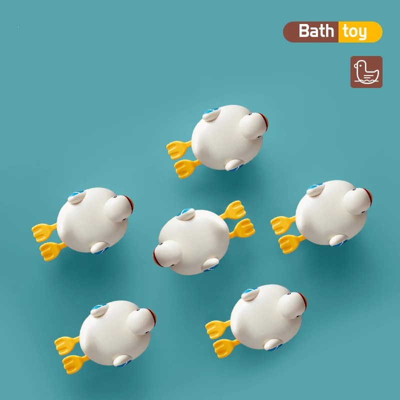XST For Toddlers Wind-up Swan Tub Swimming Bathroom Animal Plastic  Baby Wind up Bath Toys