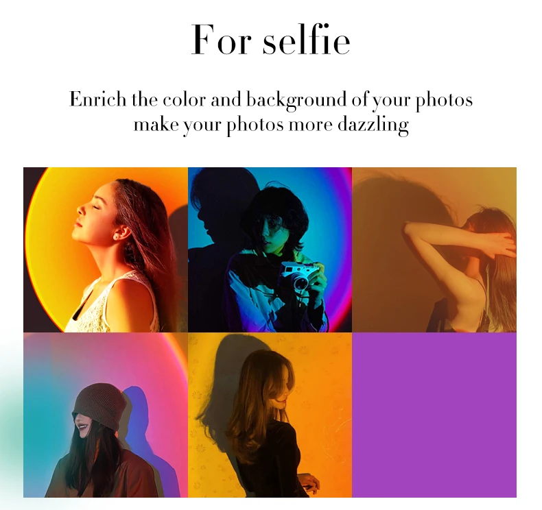 SML Romantic 180 Degree Rotation Sun Projector Floor Light Sunset Projection Lamp Home Decoration Sunset Projection Lamp