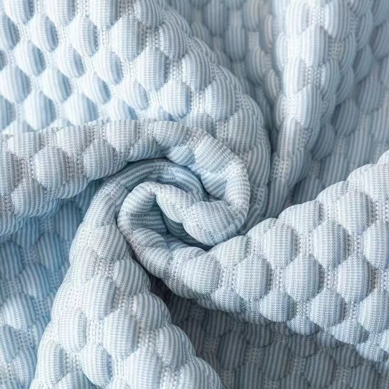 Factory Custom Jacquard Mattress Fabric Knitted Colorful Cooling Fabric Bed Skirt Soft Cooling Fabric for Mattress Sheet