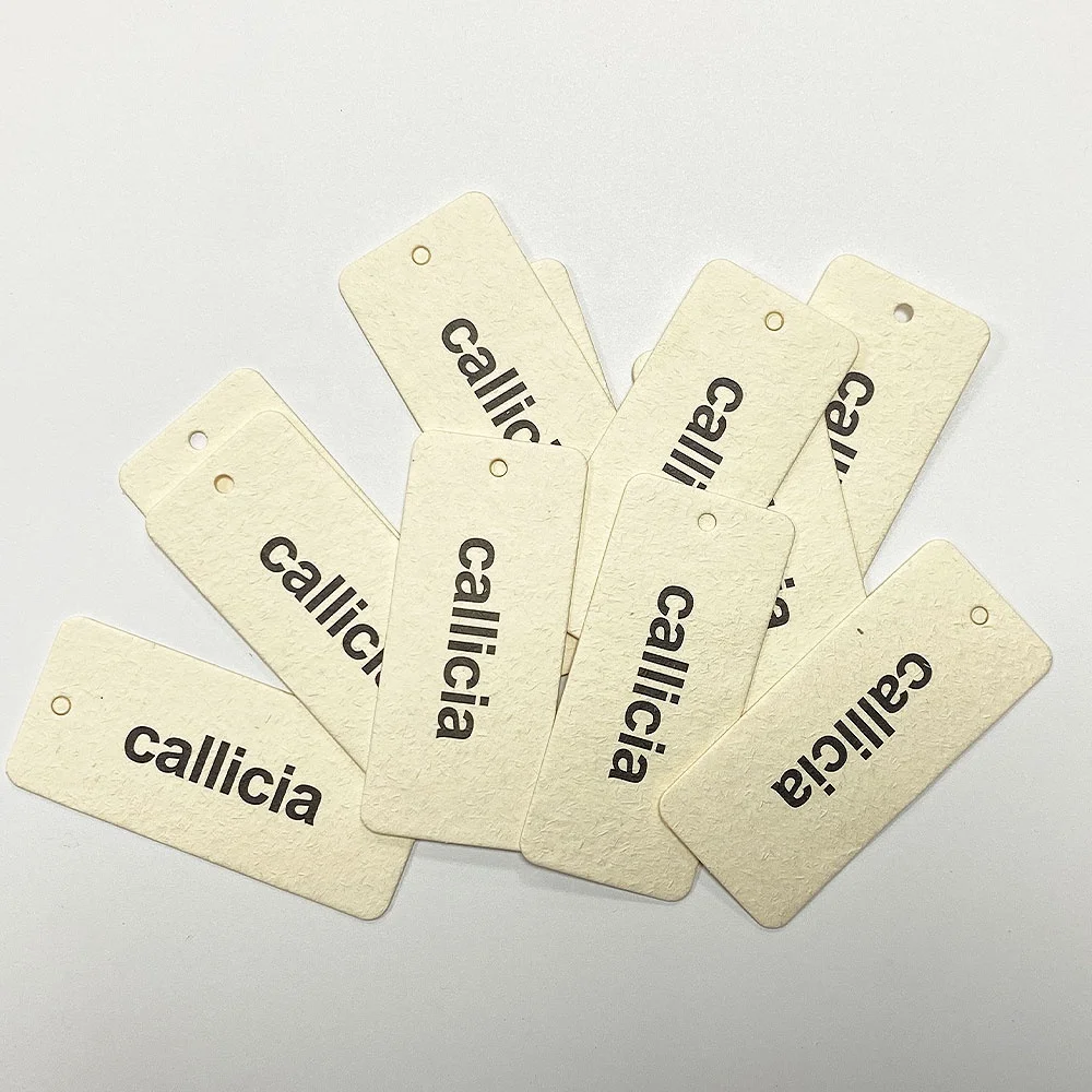 Wholesale Professional Design Eco Friendly Recycled Special Paper Cardboard Custom Brand Hang Tag for Garment