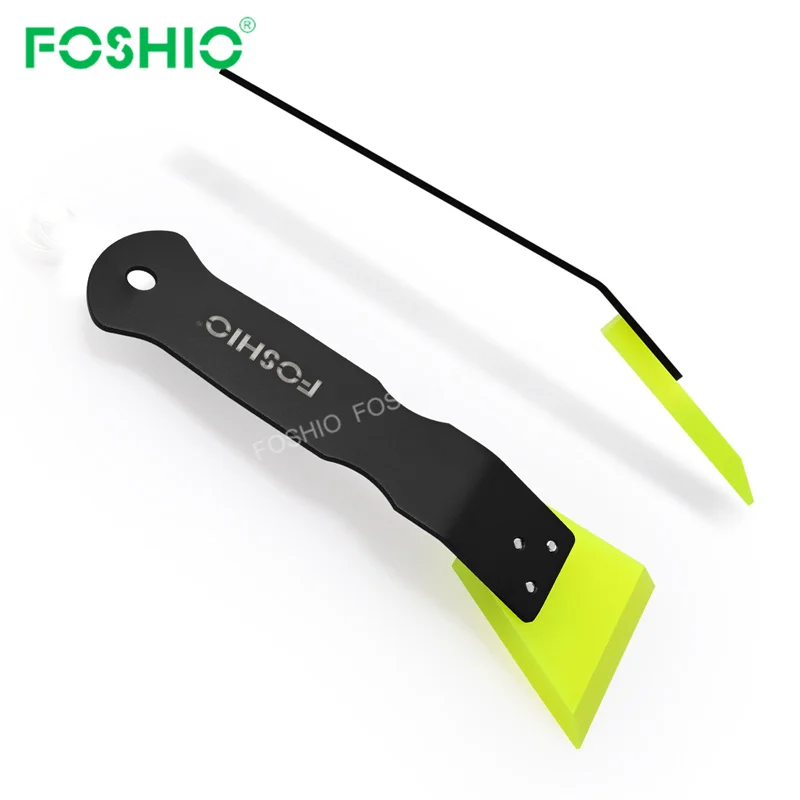 Foshio Car Detailing Ppf Installers Metal Handle Rubber Squeegee Wrap Tool