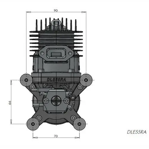 New DLE55RA Gasoline engine 55CC For Model Airplane