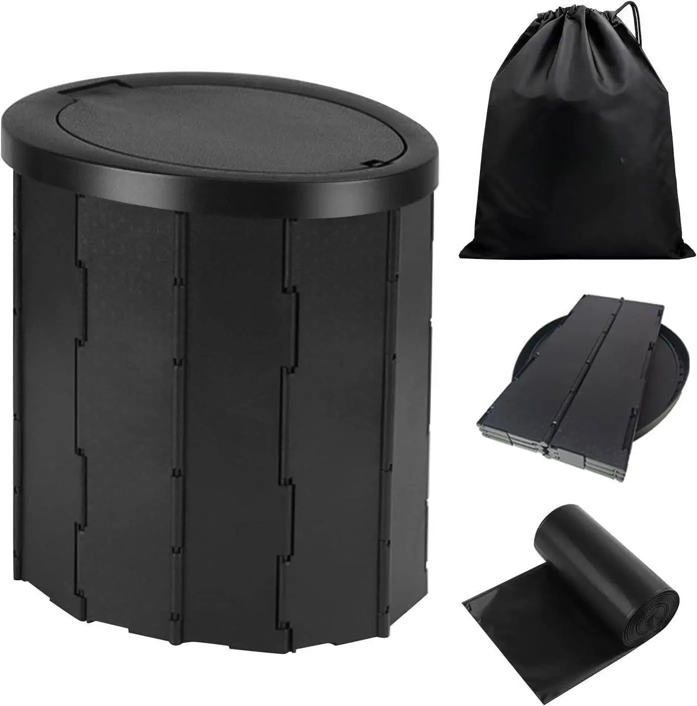 Foldable Camping Box Portable Toilet Seat Outdoor Camp Sleeping Bags For Camping,Hiking, Long Trips, Traffic jam