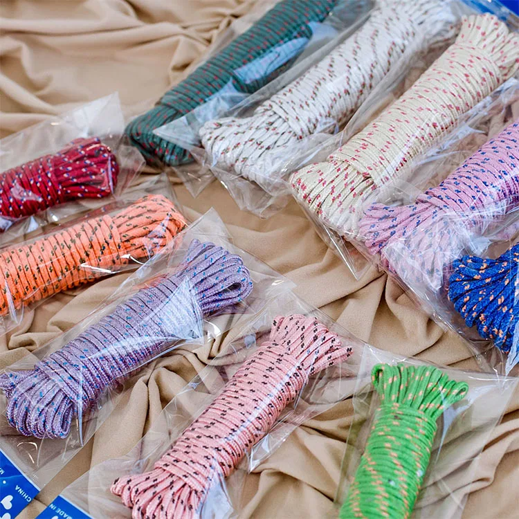 China Manufacturer Direct Sale Durable 4mm-20mm Clothesline Rope Safety Nylon Rope Mountaineering Climbing Outdoor Rope