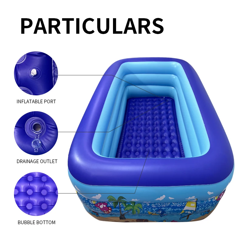 factory Spot promotion pool comfortable inflatable swimming pool printing pattern thickened material inflatable swim pool