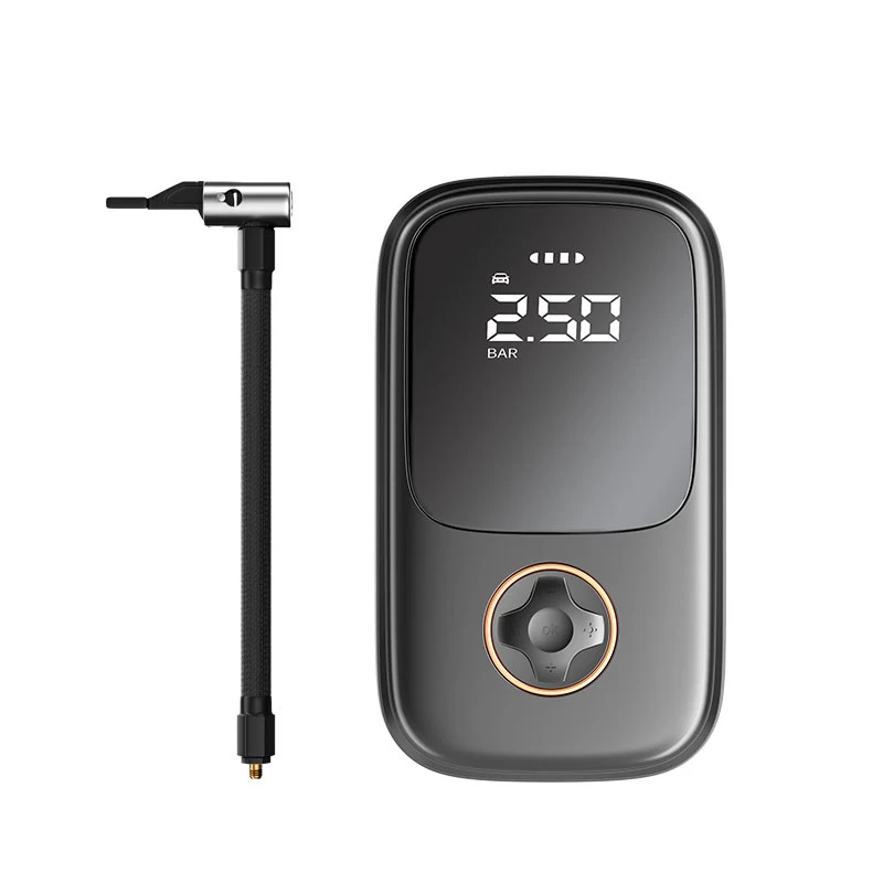 YANTU AM27 wired 12v car tire inflators with SOS emergency light portable electric inflator digital compressor bike motor pump